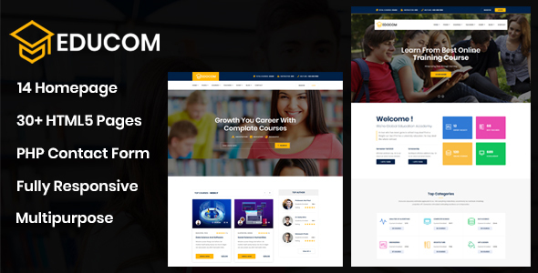 Educom - Education and LMS Template