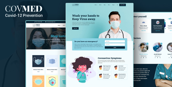 Covmed - Joomla 5 Covid-19 Prevention Template