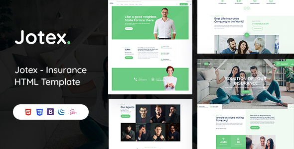Jotex - Insurance HTML Template listing image