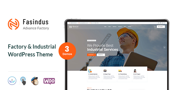 Industry & Factory  WordPress Theme listing image