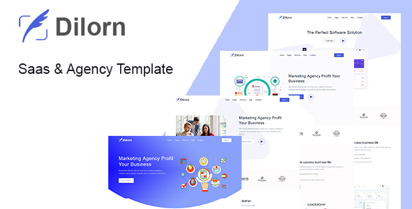 Preview image for Dilorn - Startup & Agency HTML Template