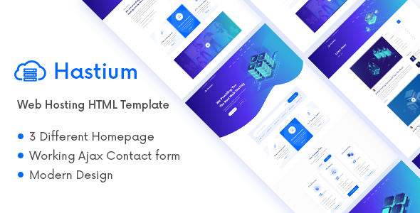 Hastium - Web Hosting and Technology HTML5 Template