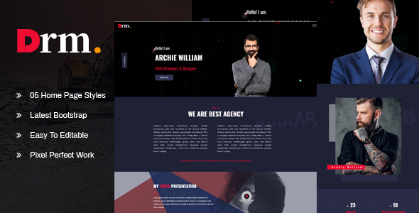 DRM - Personal Portfolio Template