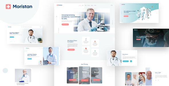 Product preview supplied for Moristan - Hospital & Clinic HTML Template