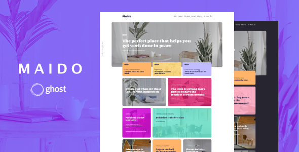 Product preview supplied for Maido - Multipurpose Ghost Blog Theme