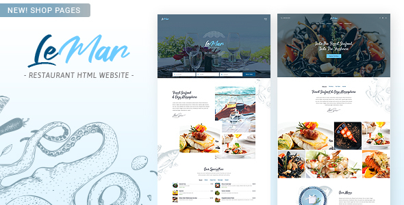 LeMar - Finest Seafood Restaurant HTML Template product preview