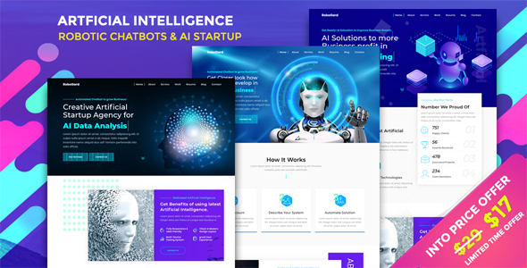 RoboGard - Chatbot & AI Startup Agency Template