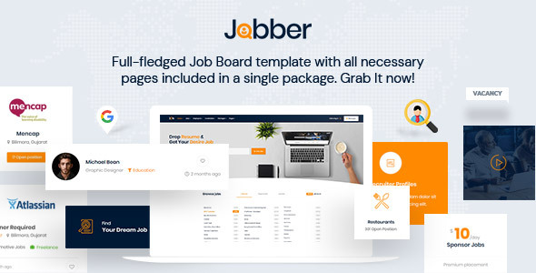 Preview image for Jobber - Job Board HTML5 Template