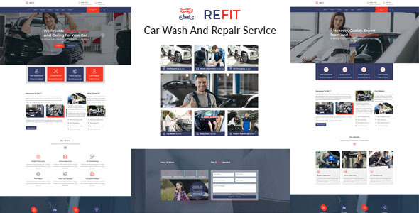 REFIT-Car Wash And Repair Service Muse Template