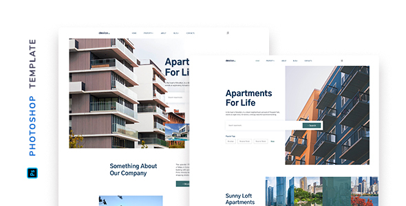 Dexico – Apartment Rent Template for Photoshop