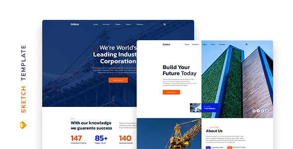 Dustro – Construction Company Template listing image