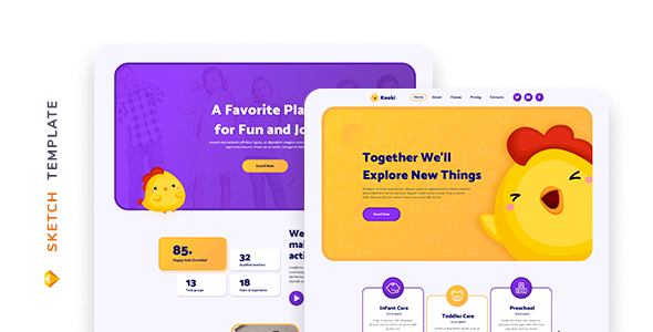 Kooki – Kindergarten Sketch Template
