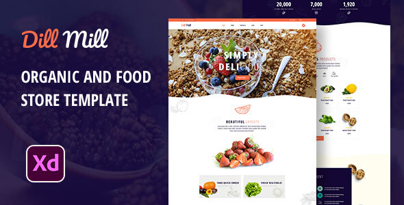 Dillmill - Organic and Food Store XD Template
