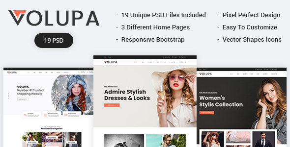 Volupa eCommerce PSD Template