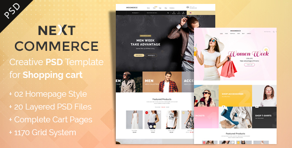 NextCommerce - Multipurpose eCommerce PSD Template