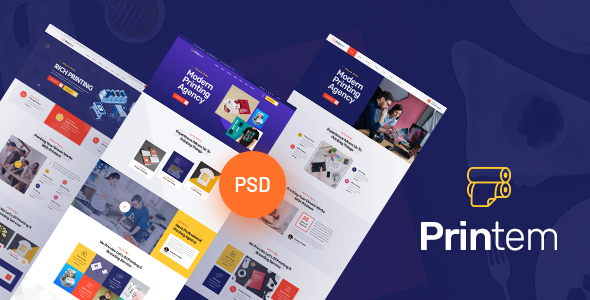 Preview image for Printem - Printing Company  PSD Template