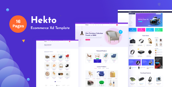Hekto-Ecommerce Xd Template