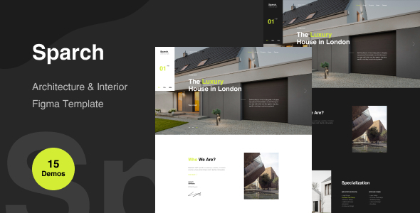 Sparch - Architecture & Interior Figma Template