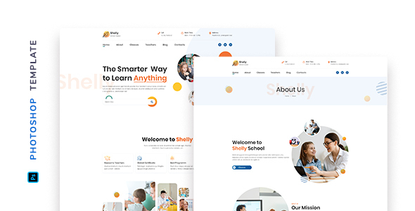 Shelly – School Template for Photoshop