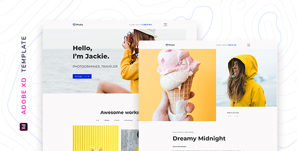 Proto – Photographer Portfolio for XD