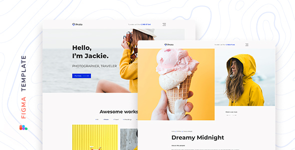 Proto – Photographer Portfolio for Figma