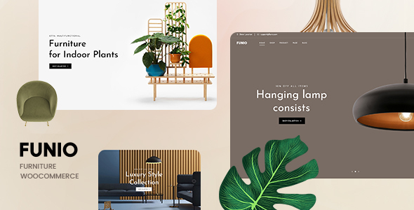 Funio – Furniture WooCommerce WordPress Theme with AI