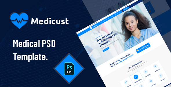 Medicust - Health and Medical PSD Template