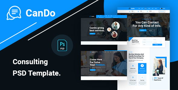 CanDo - Consulting Business PSD Template