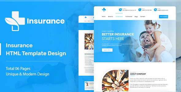 Insurance - Agency & Business HTML5 Template