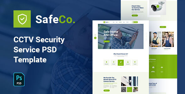 SafeCo - CCTV Security Service Agency PSD Template