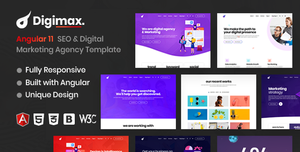 Digimax - Angular SEO & Digital Marketing Agency Template