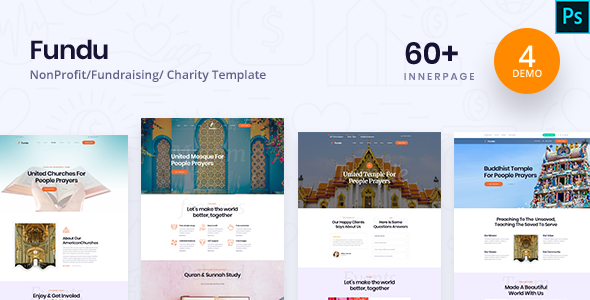 Fundo - Charity PSD Template listing image