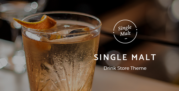 SingleMalt - Drink Store WordPress Theme