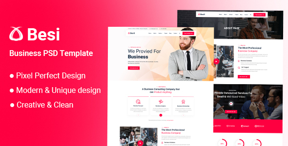 Besi - Business PSD Template
