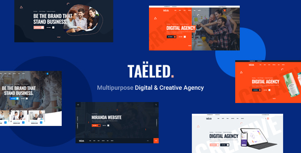 TAELED - Digital & Startup Agency PSD Template