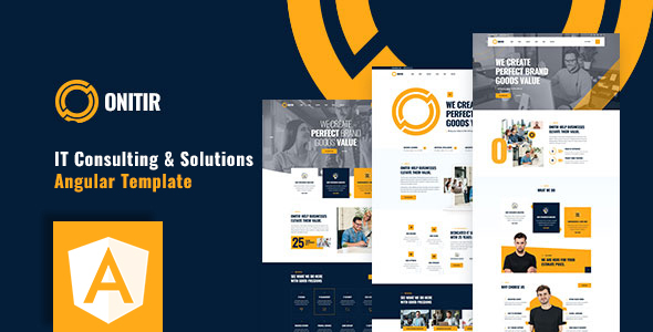 Preview image for Onitir - IT Solutions Angular Template