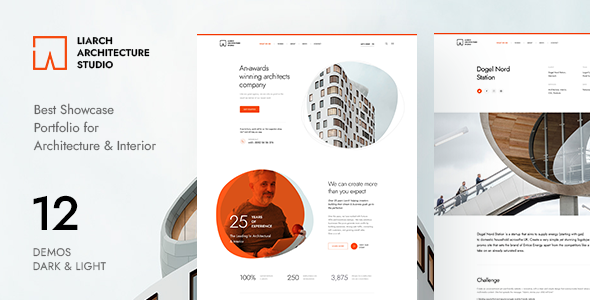 Liarch - Architecture & Interior PSD Template product preview