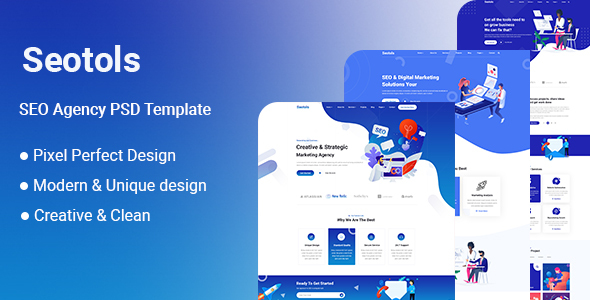 Seotols - SEO Agency PSD Template