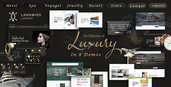 Product preview supplied for Laramiss | Multipurpose Luxury HTML5 Template