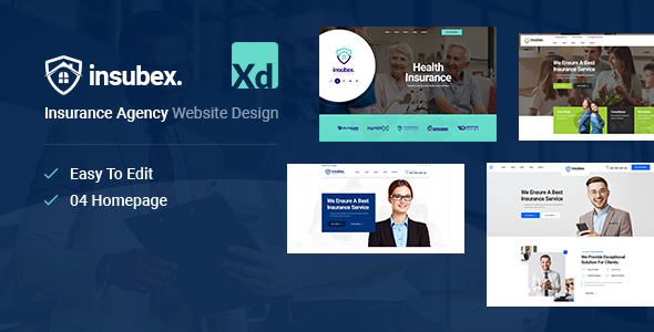 Preview image for Insubex | Insurance & Consulting XD Template