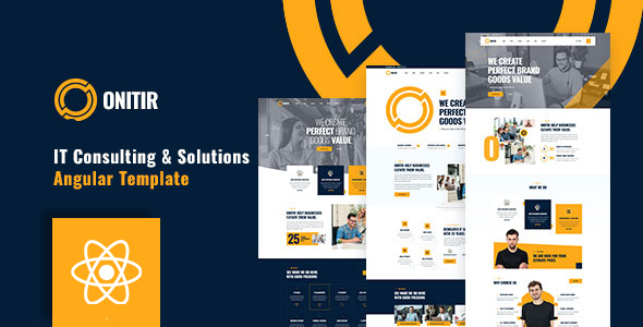 Preview image for Onitir - IT Solutions & Services React Template