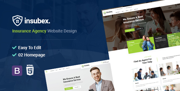 Insubex | Insurance Broker HTML5 Template listing image