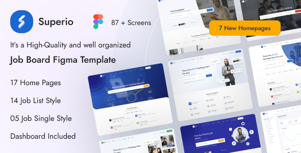 Superio - Job Board Figma Template