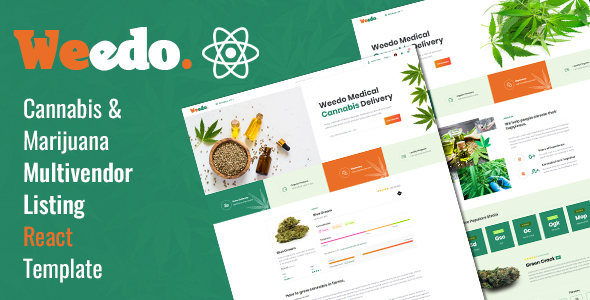 Weedo | Medcial Cannabis React Template