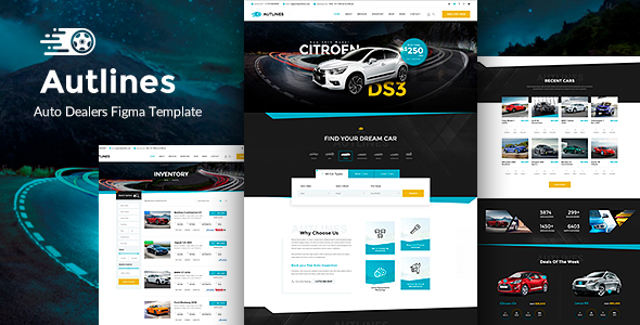 Autlines - Autodealer & Tuning Auto Figma