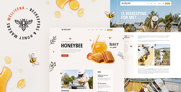 Mellifera - Beekeeping and Honey Shop WordPress Theme