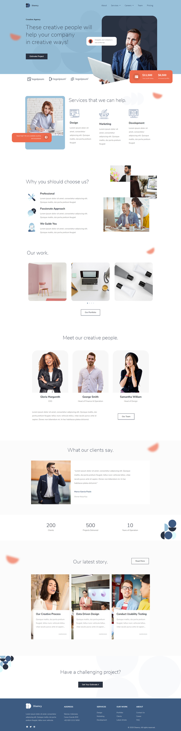 Disency | Creative Digital Agency Elementor Template Kit