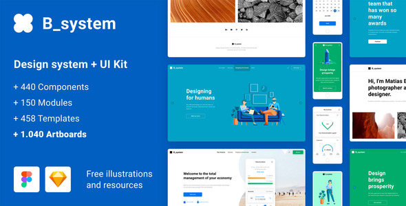 Product preview supplied for B_system - Massive All in One Design System