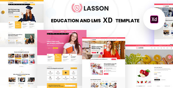 Lasson - Education and LMS XD Template listing image