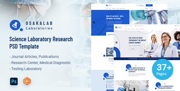 Osaka Lab - Science Laboratory Research PSD Template